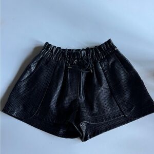 Rebecca Minkoff perforated leather shorts size small. Worn one time